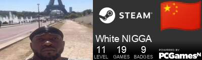 White NIGGA Steam Signature
