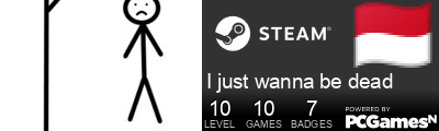 I just wanna be dead Steam Signature
