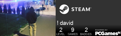 ! david Steam Signature
