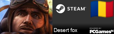 Desert fox Steam Signature