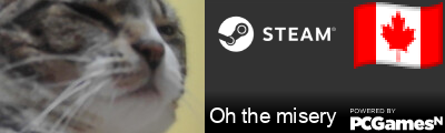 Oh the misery Steam Signature