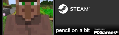 pencil on a bit Steam Signature