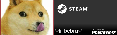 ♡lil bebra♡ Steam Signature