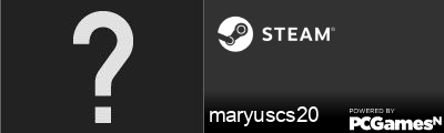 maryuscs20 Steam Signature