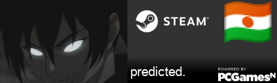 predicted. Steam Signature