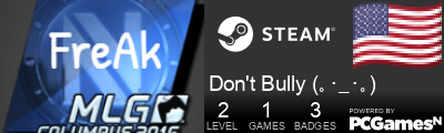 Don't Bully (｡･_･｡) Steam Signature