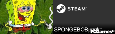 SPONGEBOBpeek Steam Signature