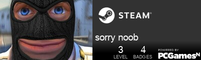 sorry noob Steam Signature