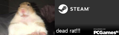 dead rat!!! Steam Signature