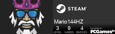 Mario144HZ Steam Signature